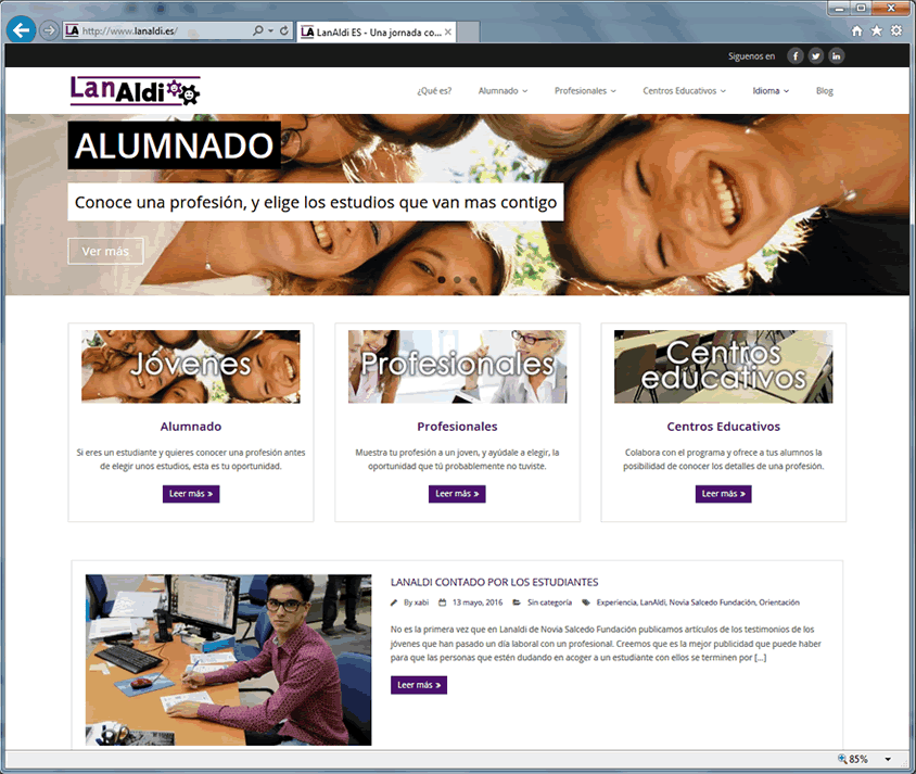 web www.lanaldi.es