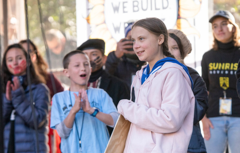 Greta Thunberg Climate Change Rally In Denver Colorado 2019. Photo by Anthony Quintano https://www.flickr.com/photos/quintanomedia/49203885396