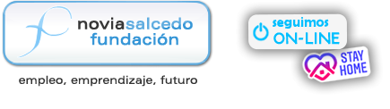 Fundación Novia Salcedo logo - Seguimos on-line