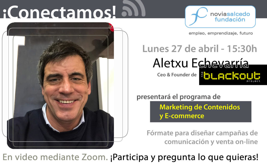 Aletxu Echevarría en Conectamos. Marketing de contenidos y E-commerce