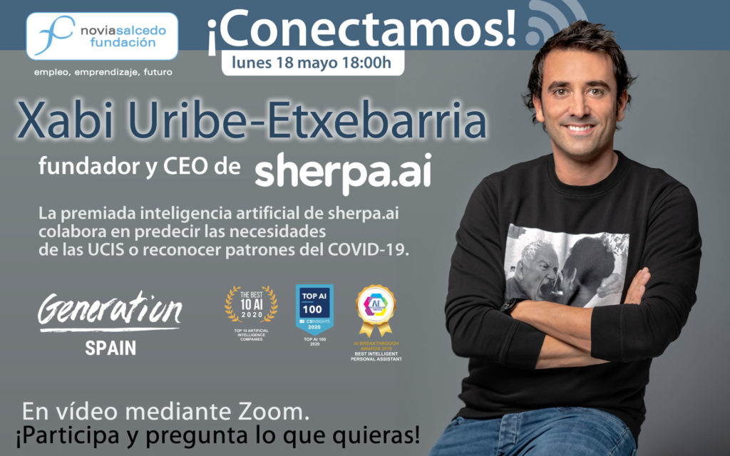 Conectamos con Xabi Uribe-Etxebarria CEO de sherpa.ai en Fundación Novia Salcedo