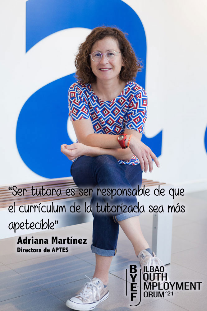 Adriana Martínez, Directora de APTES, en BYEF Bilbao Youth Employment Forum 21