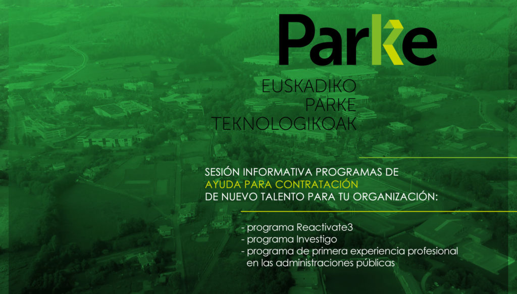 Sesión informativa Ayudas a la contratación Parke