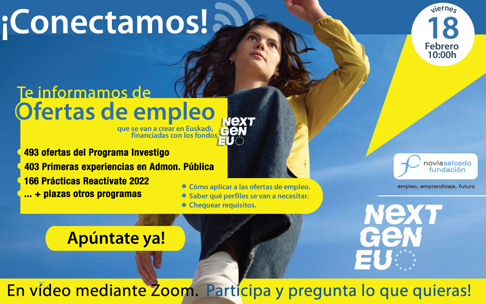 Fundación Novia Salcedo. empleo, emprendizaje, futuro.