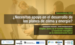 ¿Necesitas apoyo en el desarrollo de los planes de clima y energía? Empleo joven en el Cambio climático y Transición energética en la Administración local. Contratación financiada - fondos NextGenerationEU