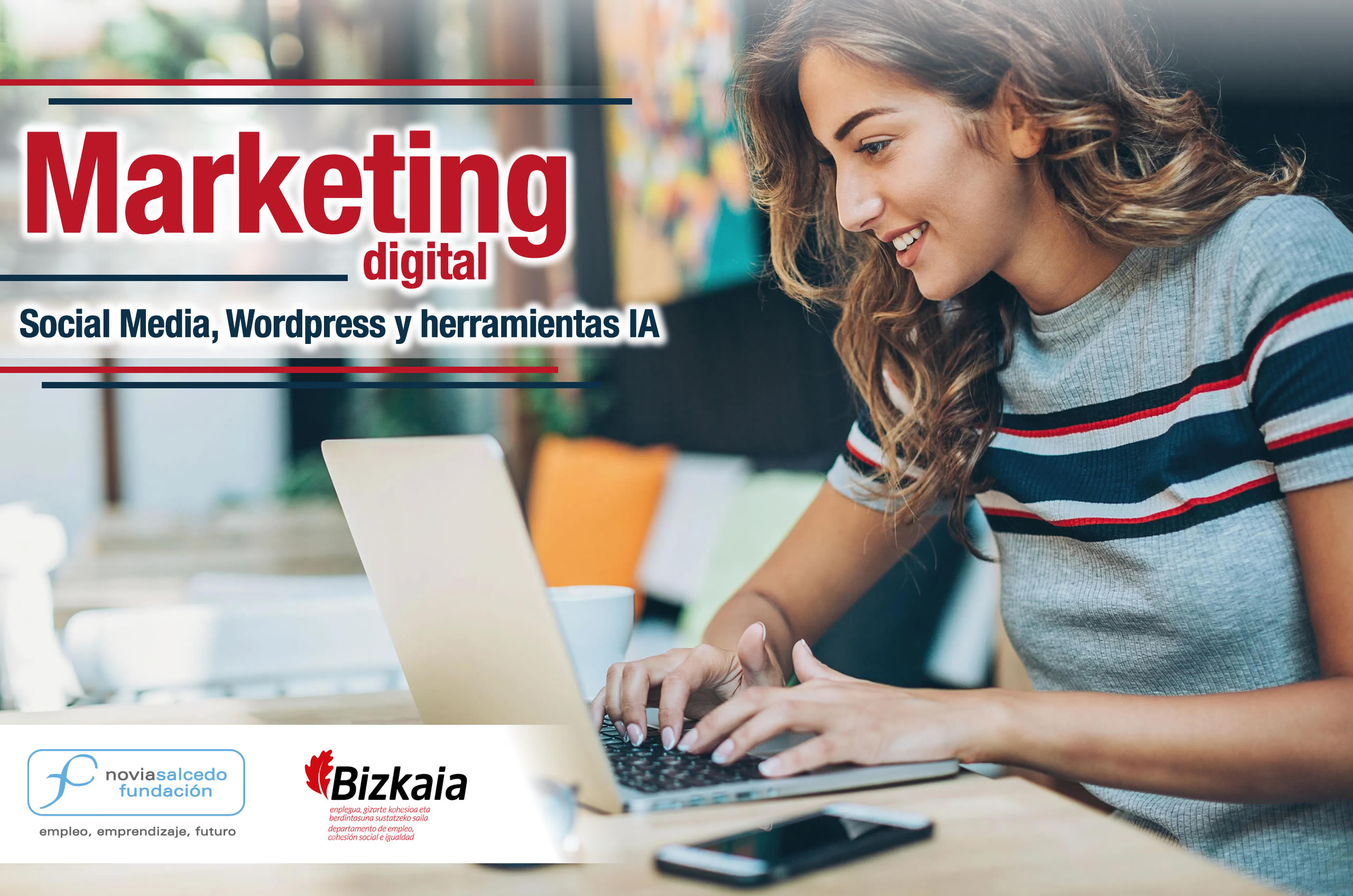 Curso Marketing digital. Social Media y Wordpress y Herramientas IA. Lan Berri