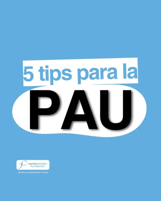 🎓 Mañana arranca la PAU en Euskadi.

¿Nervios? Normal.

¿La vida se decide en estos exámenes?

Spoiler: NO.

Desde la Fundación Novia Salcedo queremos mandaros un abrazo gigante y toda la suerte del mundo a quienes afrontáis este reto con ganas.

Aquí estaremos cuando acabéis vuestros estudios (de uni, de FP o de lo que sea).

Para orientaros, acompañaros y echaros un cable en ese salto al mundo laboral.

Te dejamos 5 tips para afrontar esta semana de la mejor manera posible.

📲 Más información en nuestra web.

---

🎓 Bihar hasiko da USaPa Euskadin.

Urduri? Normala.

Zure bizitza azterketa hauekin erabakiko da?

Spoiler: EZ.

Novia Salcedo Fundaziotik besarkada erraldoi bat eta munduko zorterik handiena bidali nahi dizuegu erronka honi gogoz aurre egiten diozuen guztioi.

Hemen egongo gara ikasketak amaitzen dituzuenean (uni, LH edo dena delakoarena.).

Orientatzeko, laguntzeko eta lan-mundurako jauzi horretan laguntzeko.

Aste hau ahalik eta ondoen aurre egiteko 5 tips usten dizkizugu.

📲 Informazio gehiago gure web-orrian.