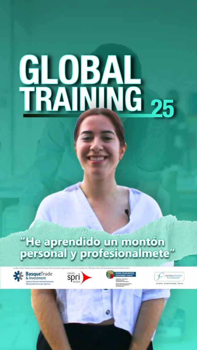 🌍 Vive una experiencia internacional con las Global Training.

Andrea ha estado en Createlli, en Amberes y no ha podido vivir su aventura de mejor manera: 

"Me lo llevo para toda la vida"

🚀 ¿Quieres explorar tu futuro en el extranjero como Andrea? ¡Esta es tu oportunidad!

⏳ Tienes hasta el 12 de septiembre para echar un vistazo a las ofertas que más te interesen e inscribirte.

Estas Becas son una iniciativa de Basque Trade & Investment / Agencia Vasca de Internacionalización, Grupo SPRI - Agencia Vasca de Desarrollo Empresarial y Eusko Jaurlaritza - Gobierno Vasco.

El programa Global Training se gestiona a través de varias entidades beneficiarias.

🌐 Accede a nuestra web a través del enlace en el perfil y consulta todas las ofertas que tenemos disponibles.

💻 Y el 4 de septiembre a las 12:00 únete a la sesión informativa online que organizamos para resolver todas tus dudas.

✈️ Empieza a volar.

---

🌍 Bizi ezazu nazioarteko esperientzia bat Global Training-ekin.

Andrea Createllin egon da, Anberesen, eta ezin izan du bere abentura hobeto bizi: 

"Bizitza osorako eramango dut."

🚀 Atzerrian zure etorkizuna esploratu nahi duzu Andrea bezala? Hau da zure aukera!

⏳ Irailaren 12ra arteko epea duzu gehien interesatzen zaizkizun eskaintzei begiratu eta izena emateko.

Beka hauek Basque Trade & Investment / Agencia Vasca de Internacionalización, Grupo SPRI - Enpresen Garapenerako Euskal Agentzia eta Eusko Jaurlaritza - Gobierno Vasco-ren ekimena dira.

Global Training programa hainbat erakunde onuradunen bidez kudeatzen da.

🌐 Sar zaitez gure webgunean profileko estekaren bitartez eta kontsultatu eskuragarri ditugun eskaintza guztiak.

💻 Eta irailaren 4an, 12:00etan, egin bat antolatu dugun online informazio-saioarekin, zure zalantza guztiak argitzeko..

✈️ Hasi hegan.